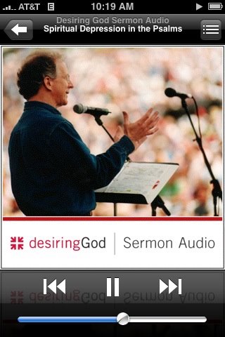 Screenshot of John Piper podcast