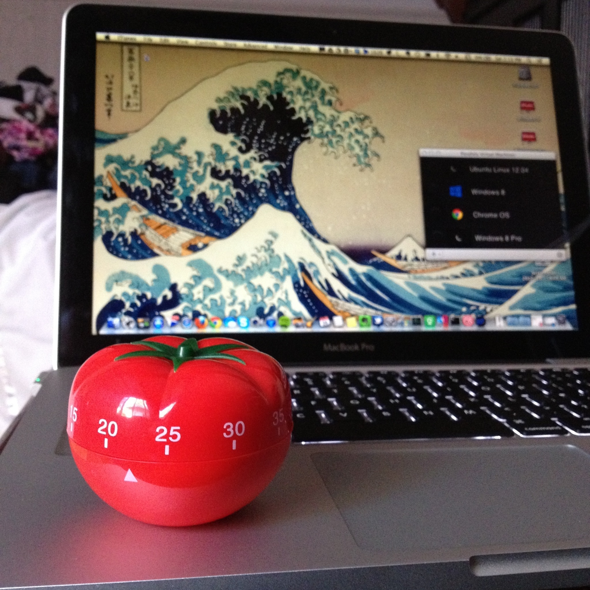 Pomodoro timer on my MacBook Pro